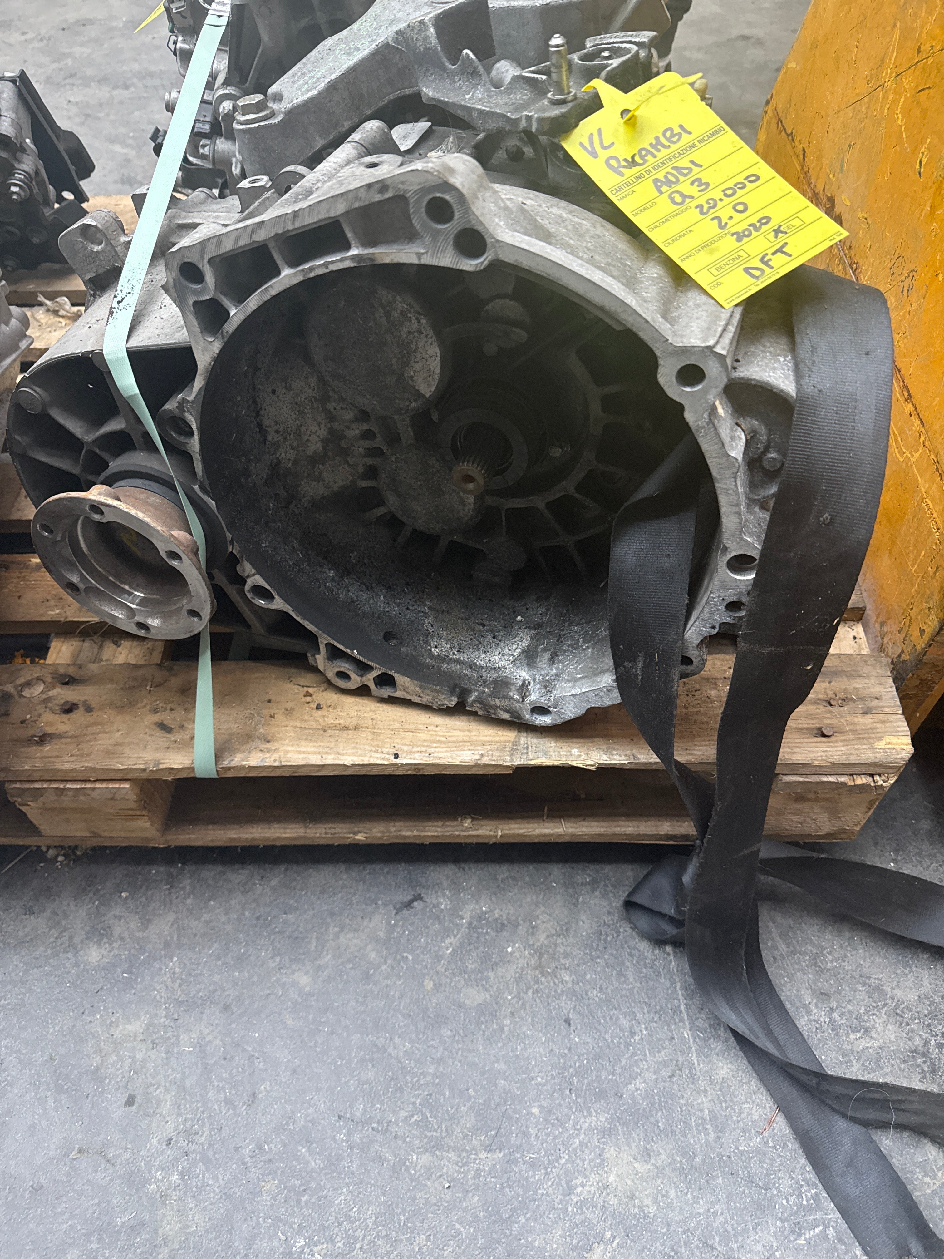 Audi Q3 Transmission manuelle Code moteur DFT Code boîte de vitesses QQN 22046 P02