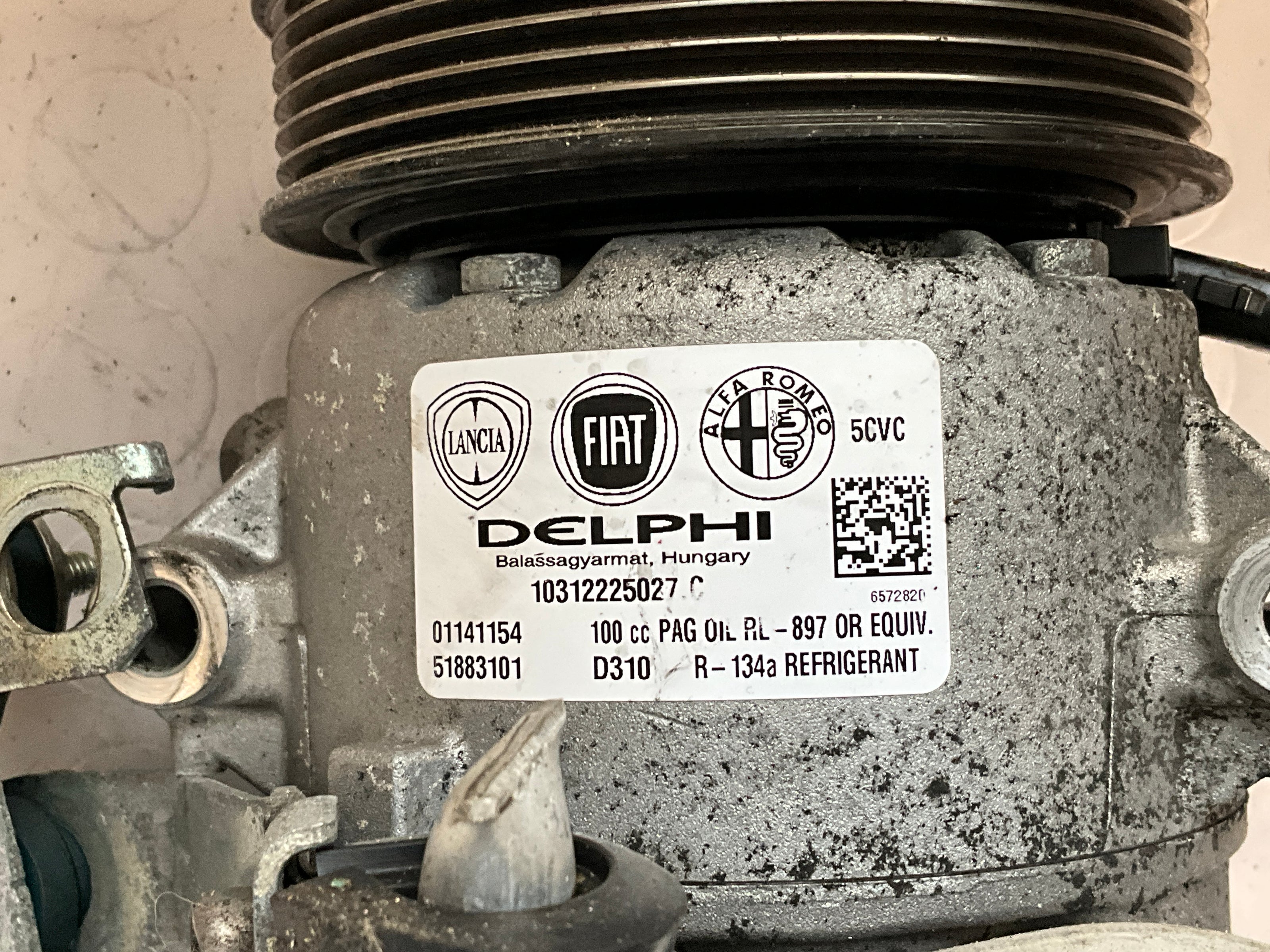 Air conditioning compressor 01141154 fiat 500L 1.3 diesel 2012-2016