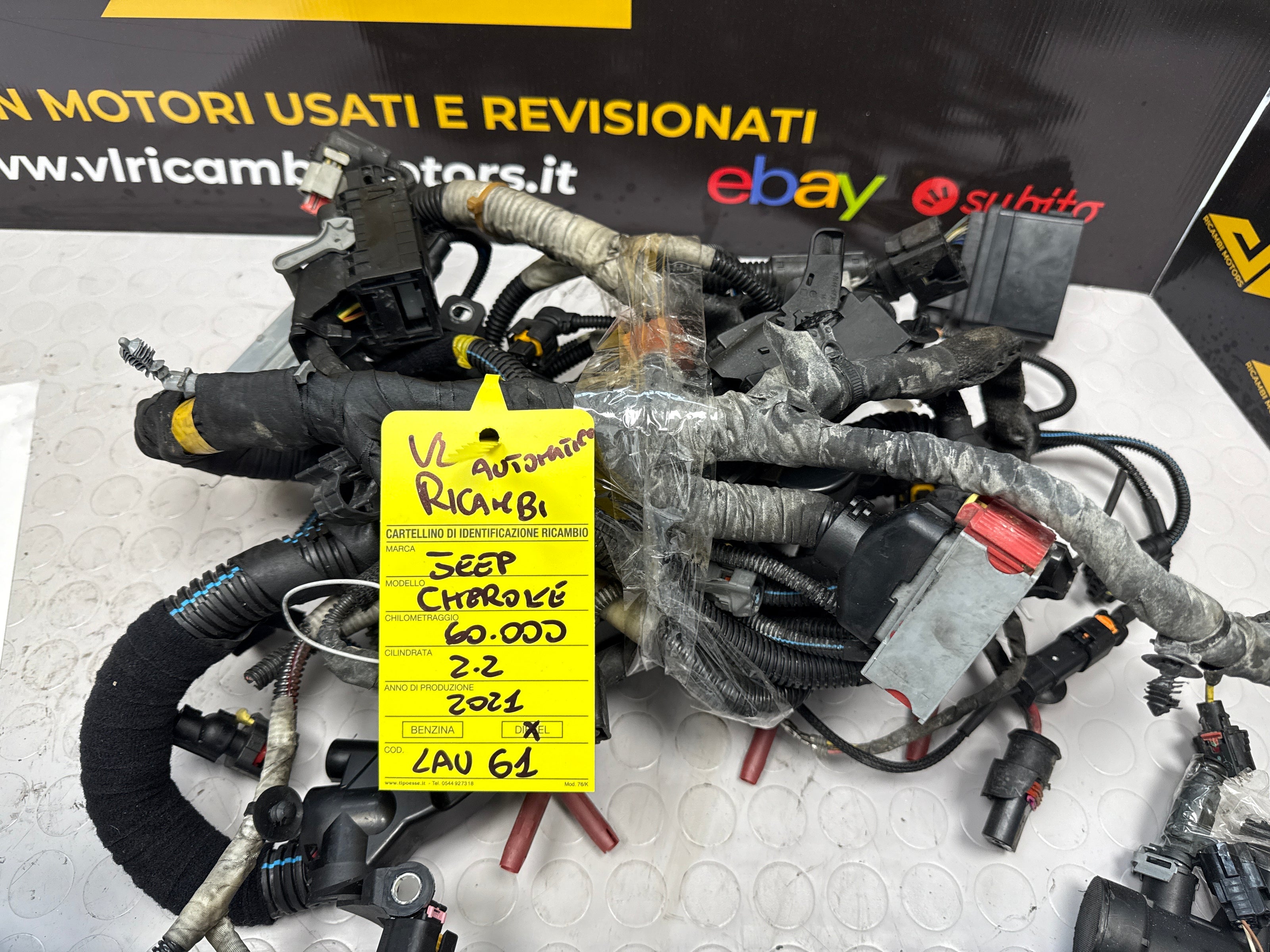 2021 Jeep Cheroke 2.2L Engine Wiring, LAU 61