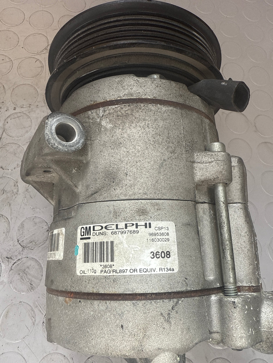 A/C COMPRESSOR FOR CHEVROLET Aveo 2nd Series 687997689 petrol