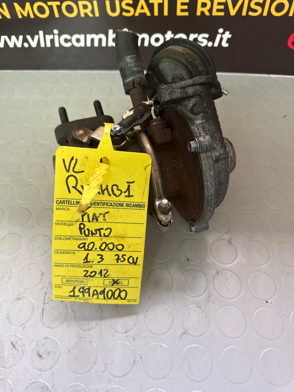 Turbo compressore Turbina Fiat Punto 1.3 75cv 199A9000