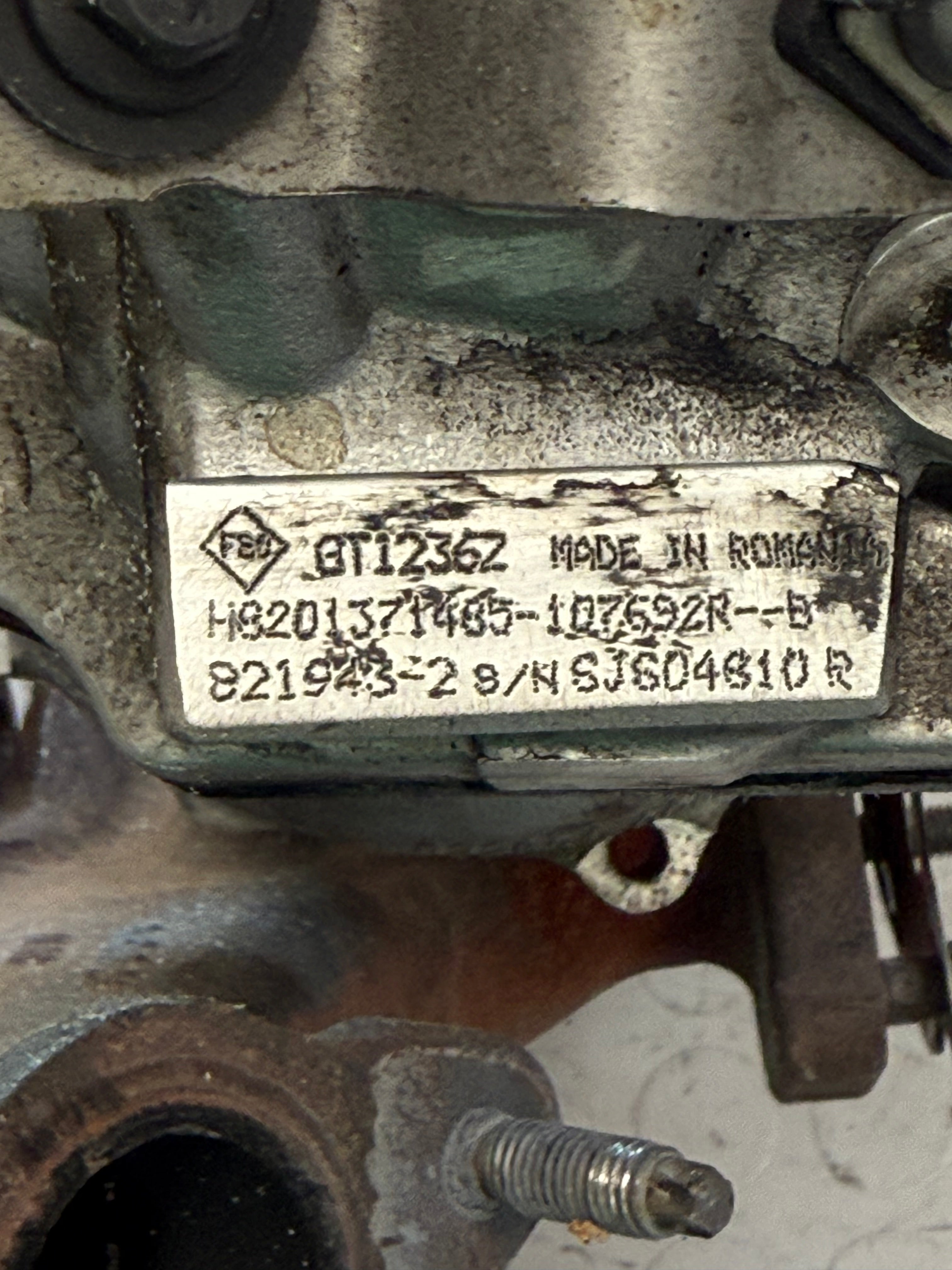 Turbocompresseur pour RENAULT | 821943-0002, 821943-0003