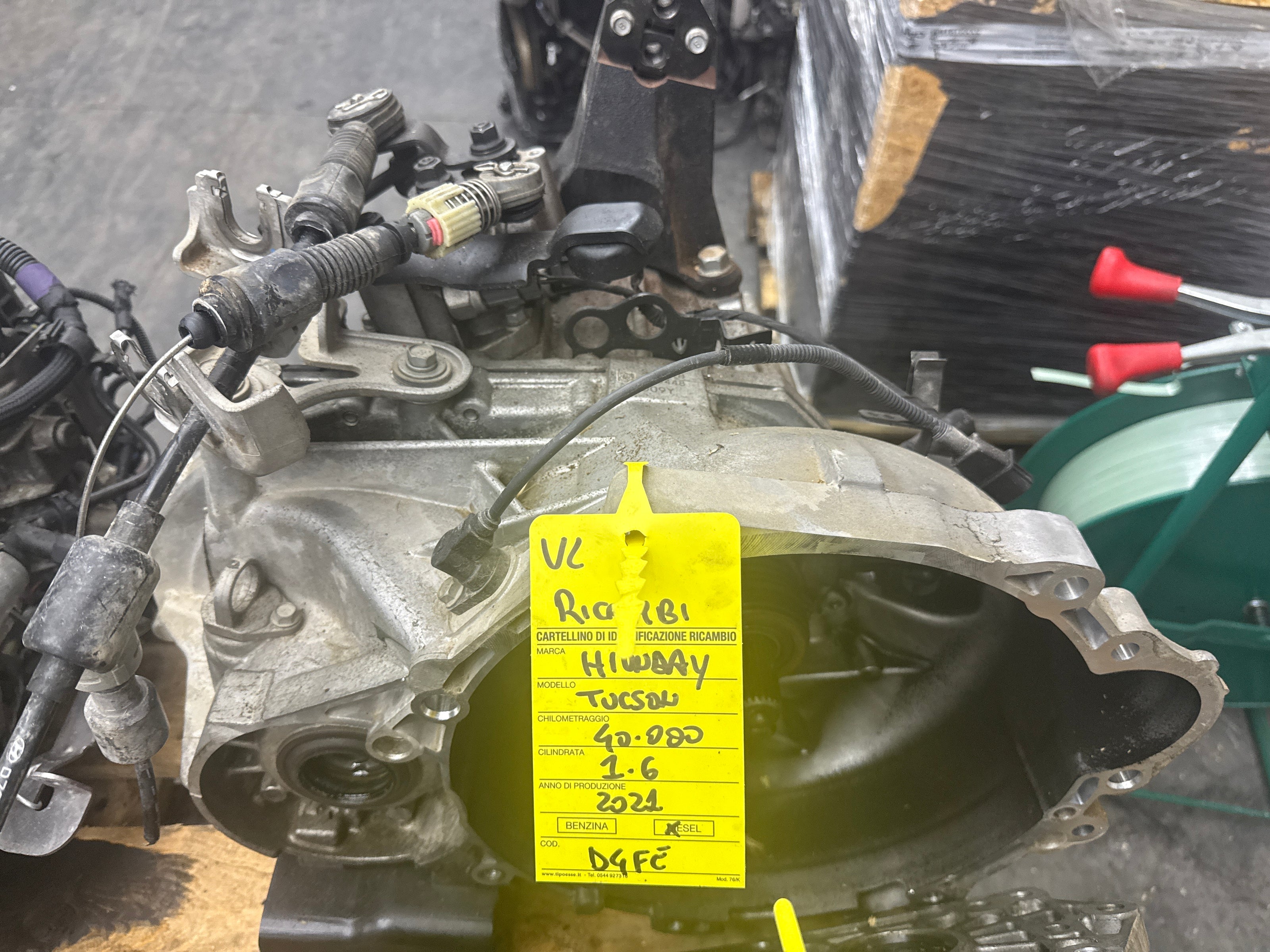 CAMBIO MANUALE COMPLETO PER HYUNDAI Tucson Serie D4FE Diesel 1600 (20>) SJ09YB 003448U09Y