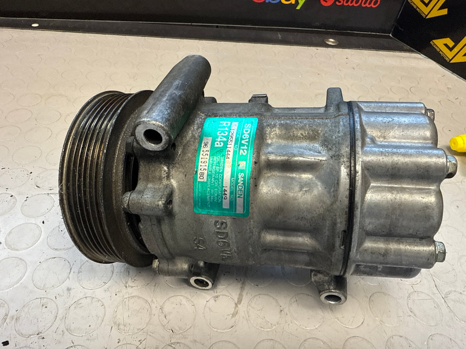 9655191580 COMPRESSORE ARIA CONDIZIONATA PEUGEOT 307 (T5) 1.4B 16V MAN 5M (2000>