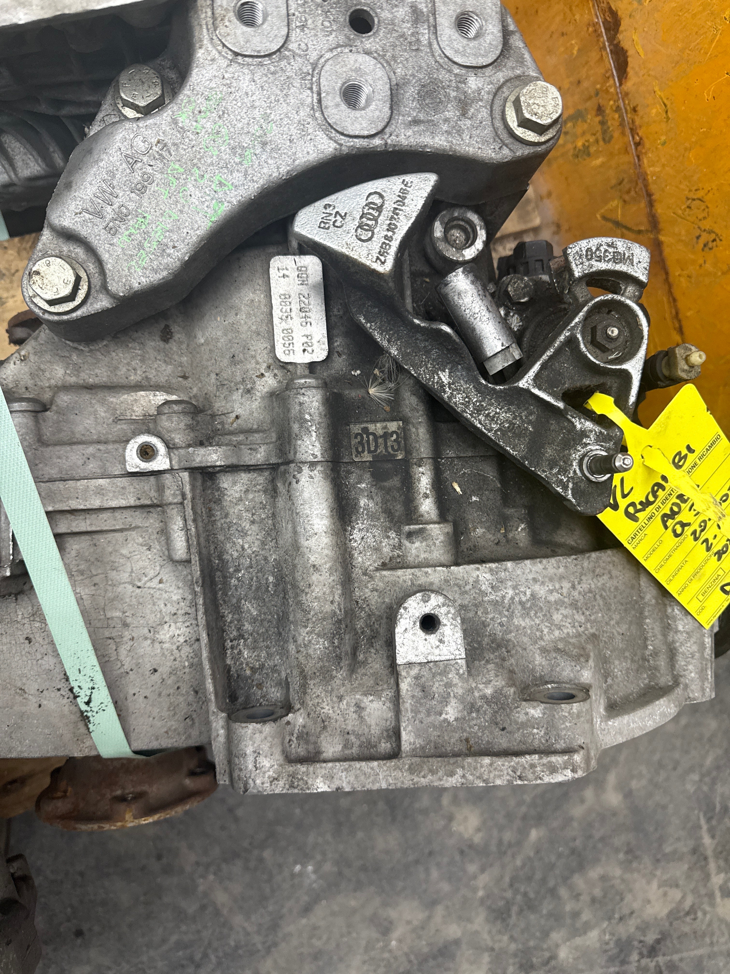 Cambio Manuale Audi Q3 sigla motore DFT sigla cambio QQN 22046 P02