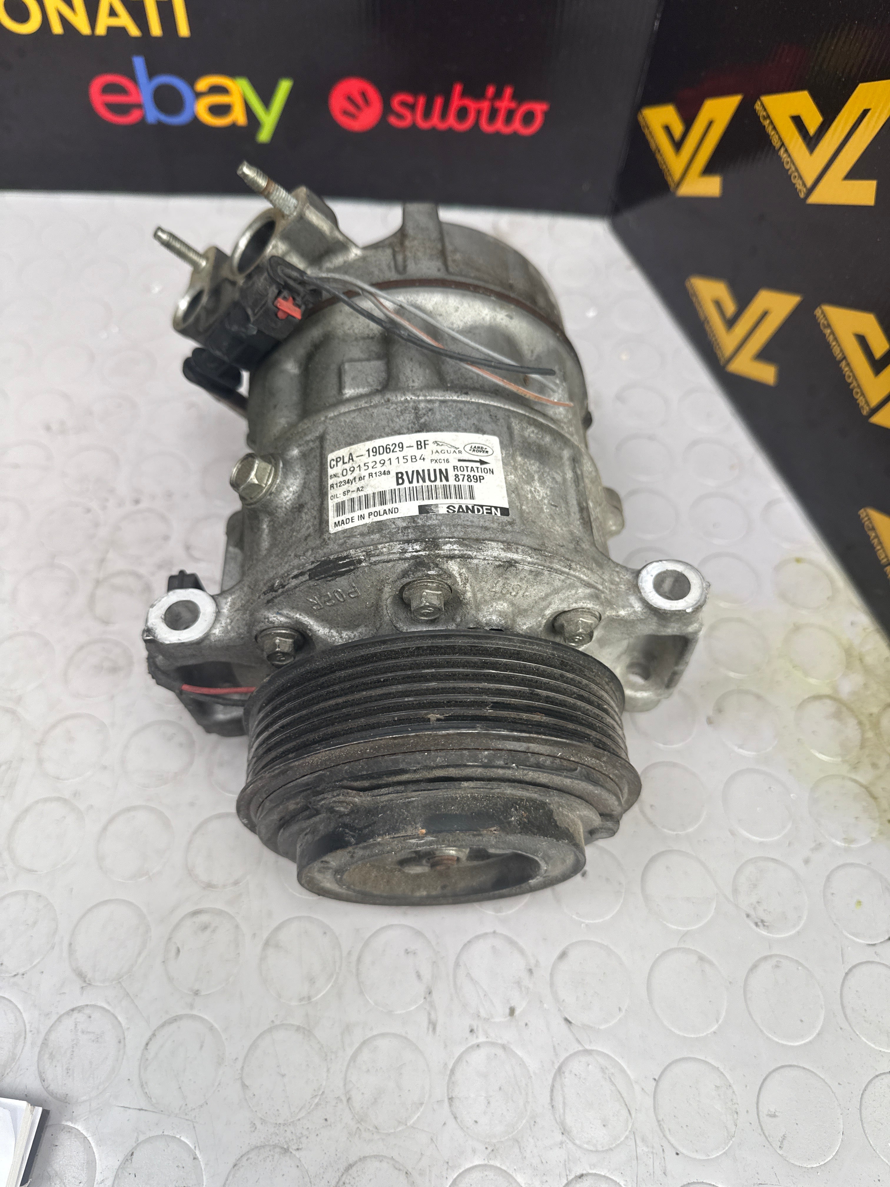 CPLA19D629BF Compressore aria condizionata LAND ROVER RANGE ROVER EVOQUE 2.0TD 2 - VL Ricambii Motors
