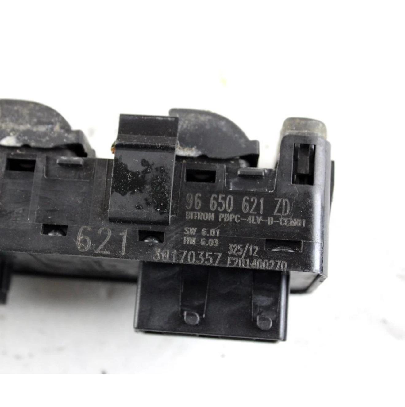 96650621ZD UNITÉ DE COMMANDE ÉLECTRIQUE DE LÈVE-VITRE PORTE AVANT GAUCHE