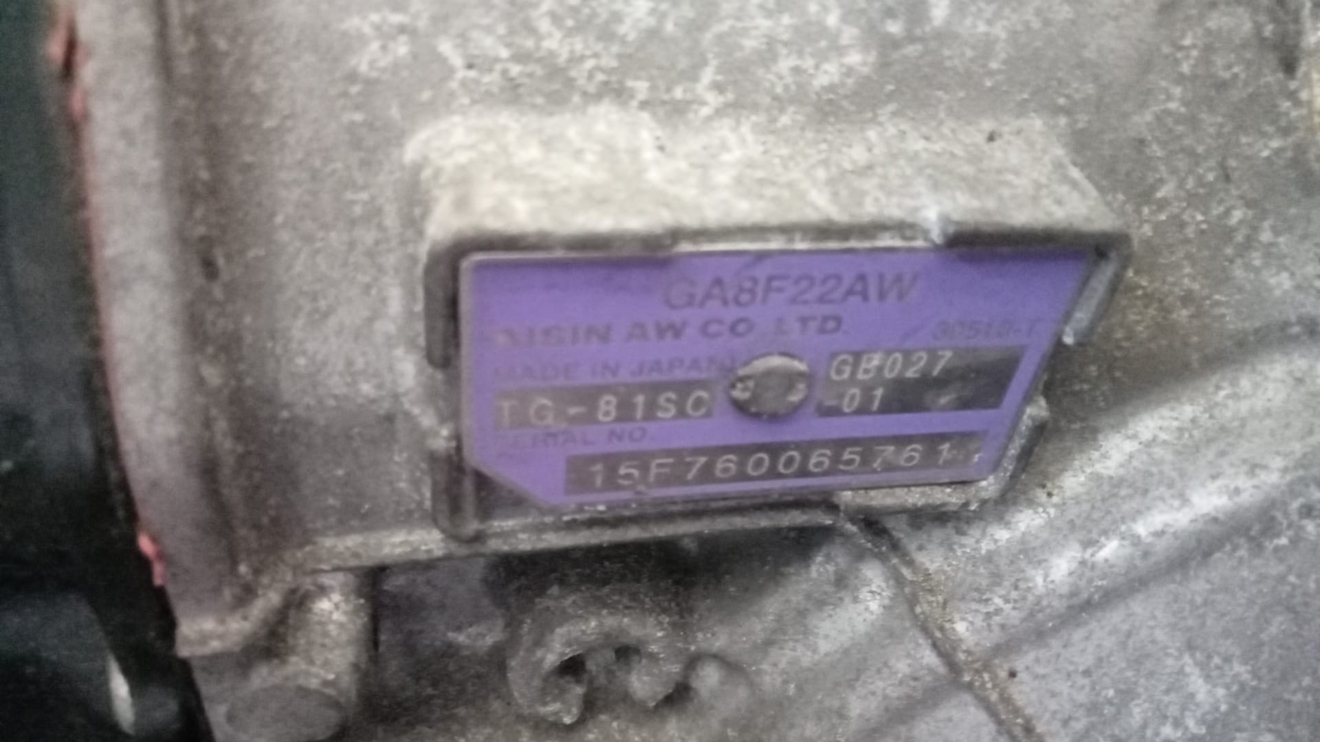 Automatic transmission bmw mini 2.0 diesel ga8f22aw 
