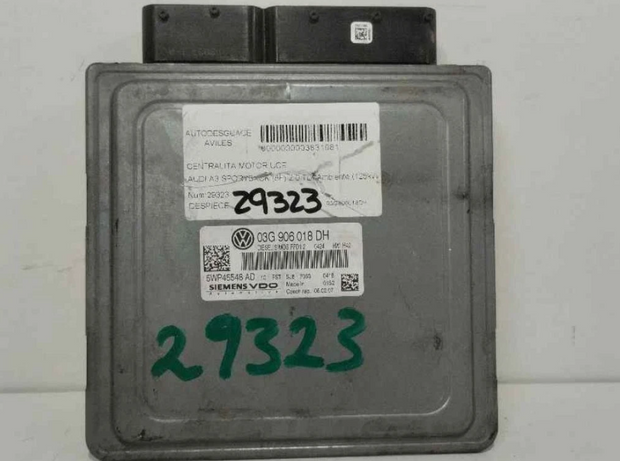 03G906018DH Engine Control Unit for AUDI A3 SPORTBACK (8PA) 2007 3831081